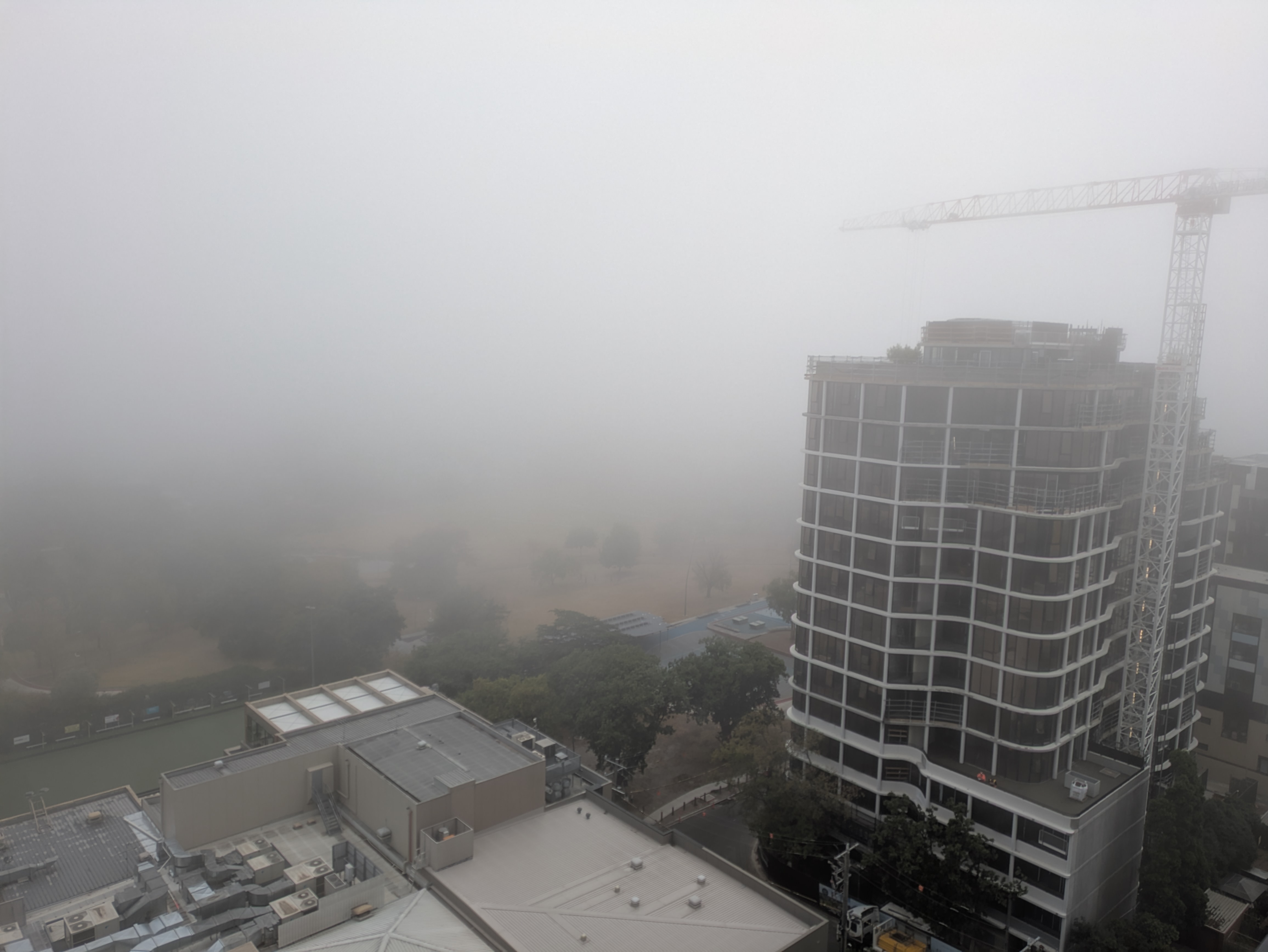 Woke up to some thick fog