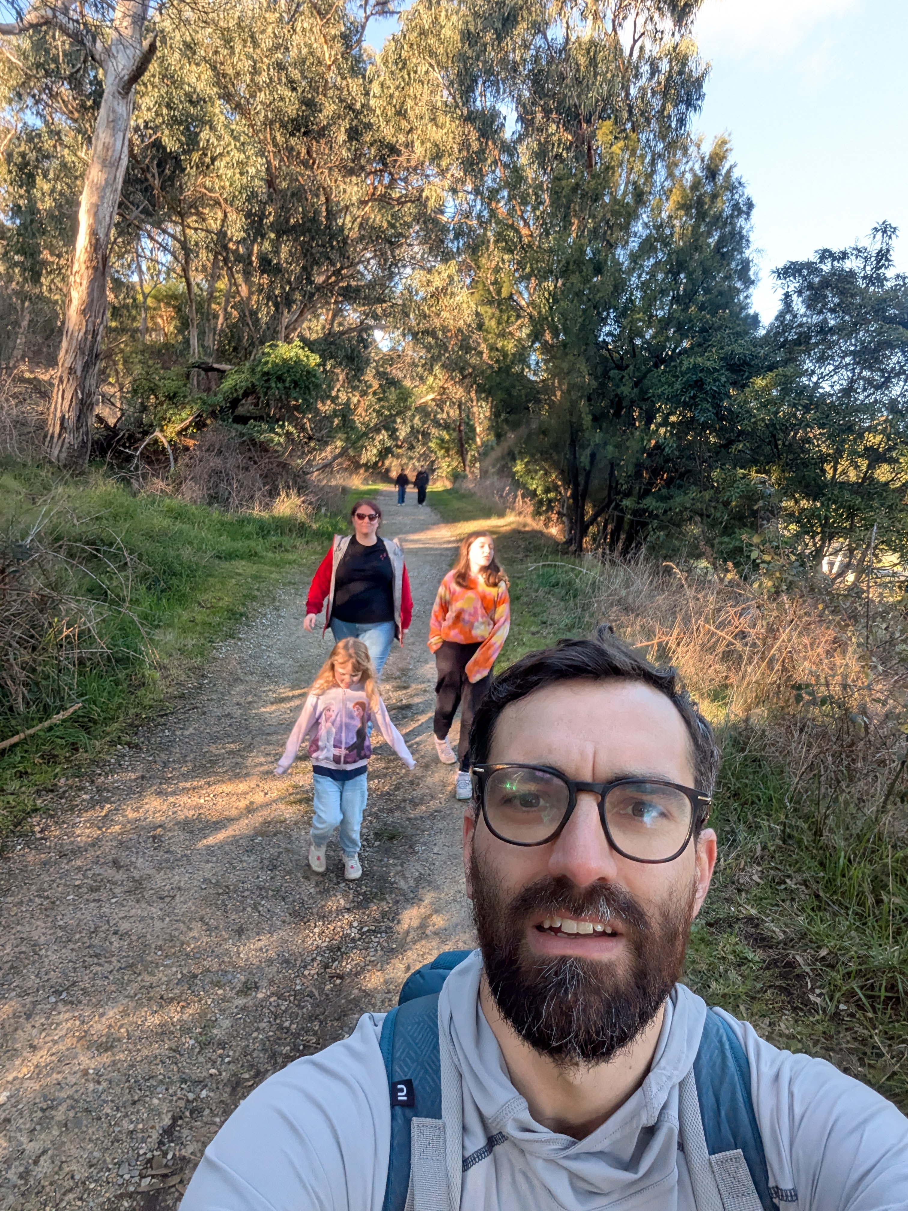 Tired bunch heading for the train home