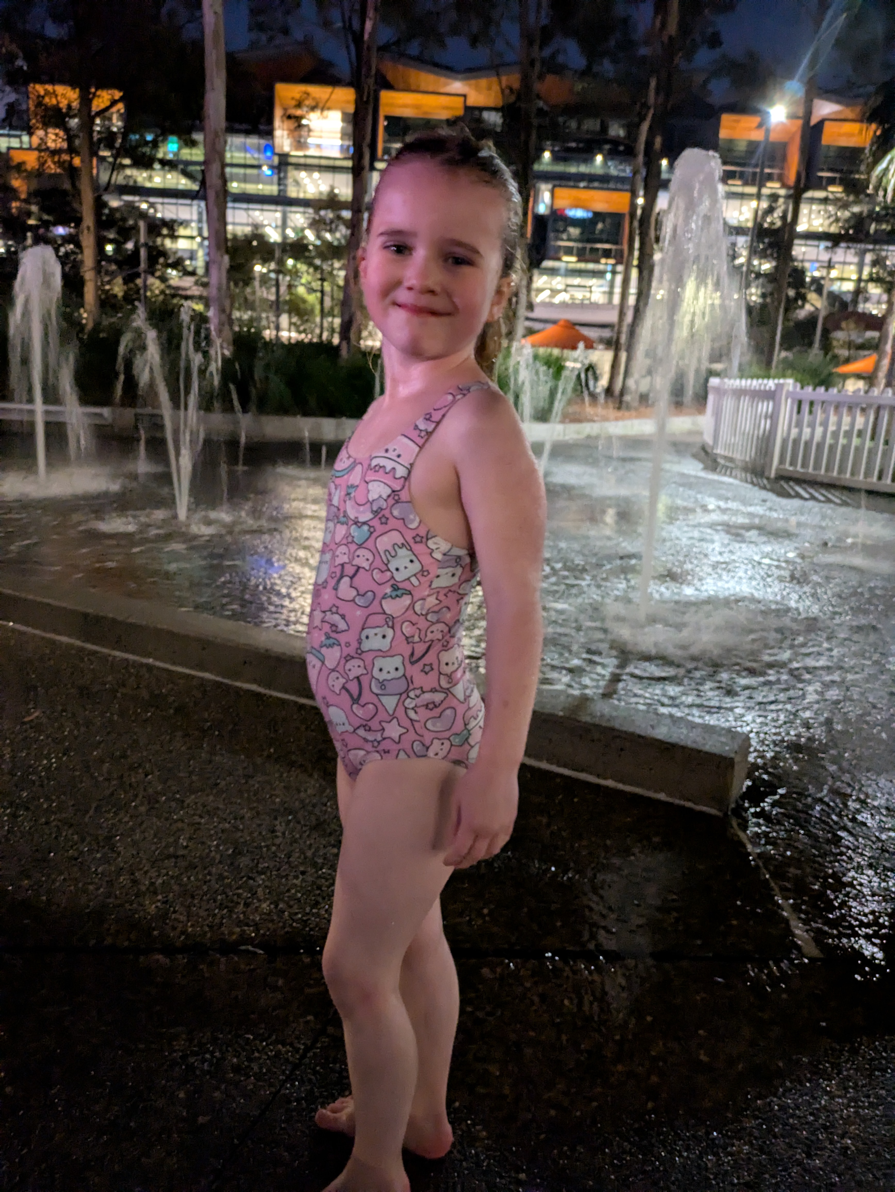 Dinner in a swimsuit